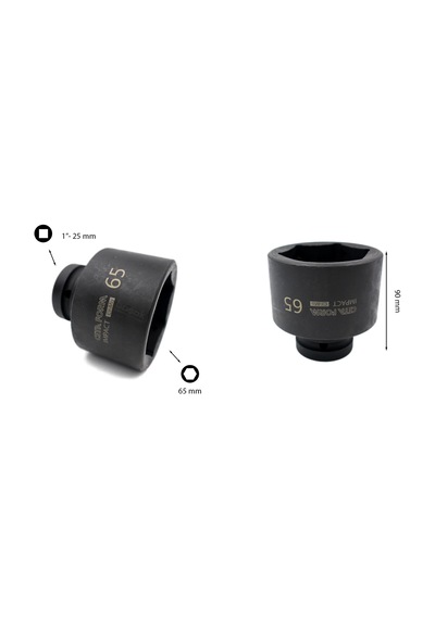 Ceta Form 65 mm 1” 6 Köşe Havalı Lokma Anahtar C82-H65