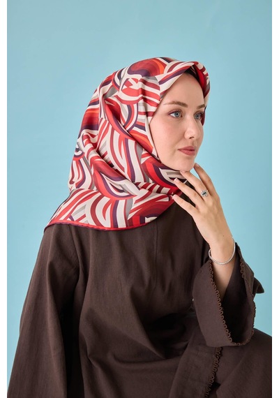 Silk Home Twill İpek Eşarp 11471-16 Kırmızı, Bordo, Antrasit, Beyaz, Koyu Mor