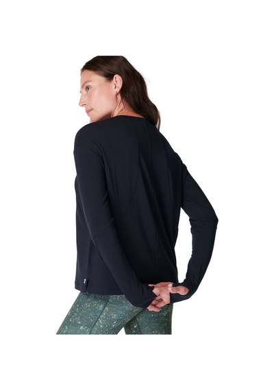 Sweaty Betty Sweaty Betty Soft Flow Studio Long Sleeve T Kadın Siyah Tank Top Blk Siyah