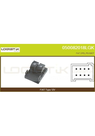 Cam Açma Düğmesi - Fiat Fiorino, Qubo - Hellux-pra700160