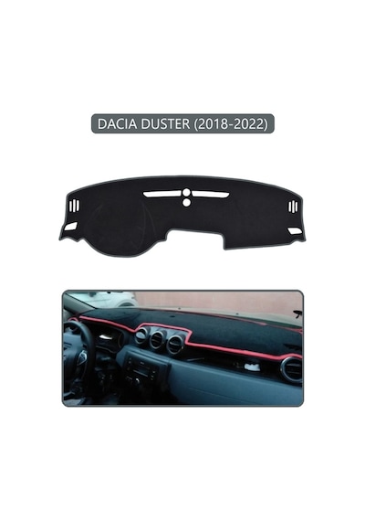 Dacıa Duster 2018-2022torpido Koruma Halısı Gri Kenar