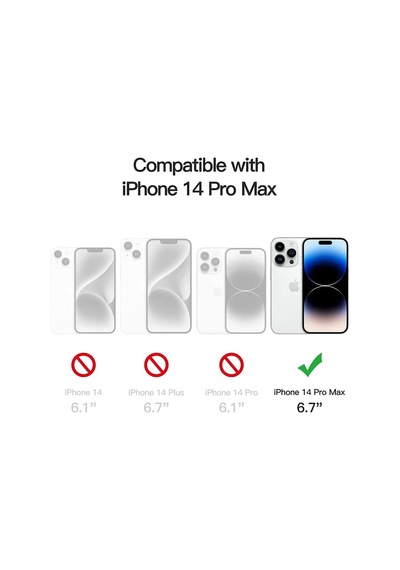 Iphone 14 Pro Max Uyumlu Kılıf Magsafe Wireless Kablosuz Şarj Destekli Şeffaf Magnetik Kapak Çok Renkli