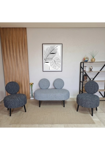 Dünya 2+1+1 Buklet Kumaş Balkon Ofis İş Yeri Çay Seti Koltuk Bekleme Takımı - Ahşap Ayak - Gri Siyah Gri - Siyah Dünya 2+1+1 Buklet Kumaş Balkon Ofis İş Yeri Çay Seti Koltuk Bekleme Takımı - Ahşap Ayak - Gri Siyah Gri - Siyah