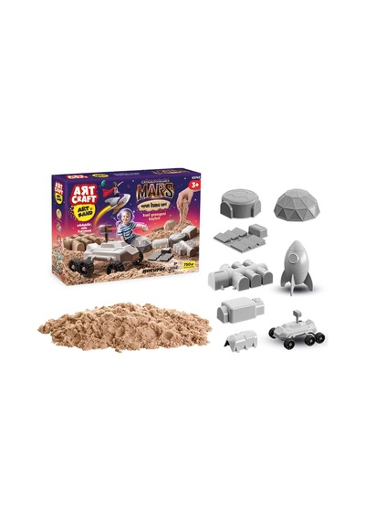 Art Sand Görevimiz Mars Kum Seti 750 Gr. - Oyun Kumu Seti - Kinetik Kum Seti - Natural Kum - Doğal K Renkli
