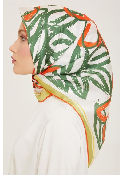 Armine Twill İpek Eşarp 24ya9123 34 - Desenli