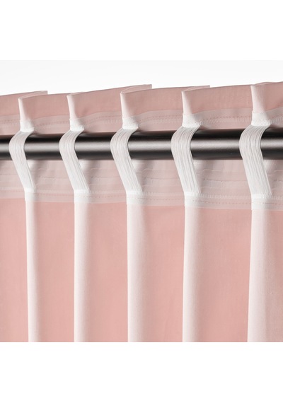 Ikea Moalısa Fon Perde 145x300 Cm Pembe