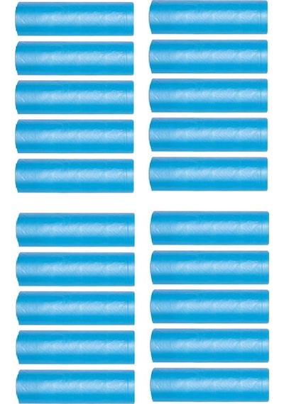 J-250 Jumbo Boy Çöp Poşeti 80x110Cm 90Lt 10'lu Rulo 20 Paket Mavi