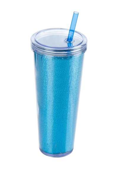 Limonlu İçecek Bardağı, 750 Ml Kapasiteli, Mavi Açık Beyaz