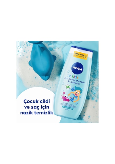 Nivea Çocuk Şampuanı ve Duş Jeli 250 Ml Göz Yakmayan Ekstra Yumuşatıcı Formül