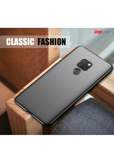 Huawei Mate 20 Pro Mat Kamera Korumali Kaliteli Soft Kilif 295086496 - Kampanya-Renk / Ekrani Full Kaplayan Cam Siyah(+45 Tl)-Siyah