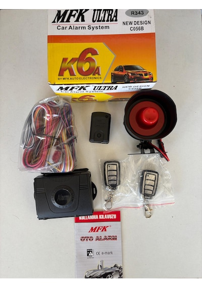 Mfk Alarm 12 Volt Uzaktan Kumandalı Oto Alarm Sistemi Set