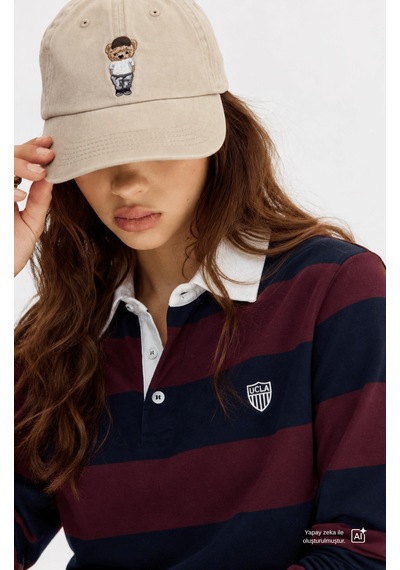 UCLA Cruz Bej Baseball Cap Nakışlı Standard Fit Unisex Şapka