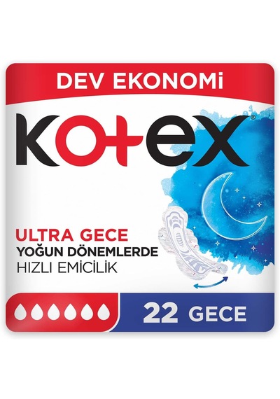 Kotex Ultra Dev Eko Gece 22 Li