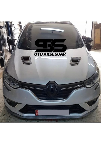 Renault Megane 4 Uyumlu Piano Black Kaput Üstü Havalandırma Izgarası