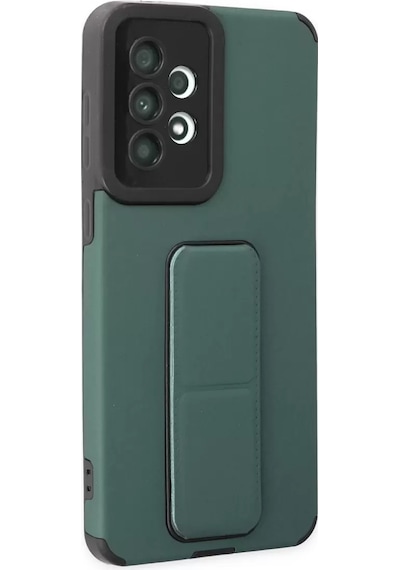 Newface Samsung Galaxy Uyumlu A33 5g Kılıf Mega Standlı Silikon - Yeşil Diğer