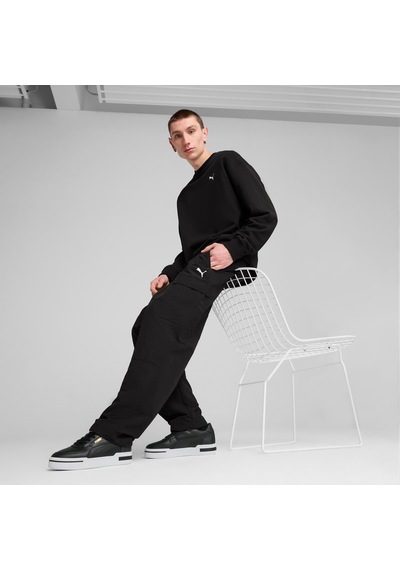 Puma Wardrobe Essentıals Erkek Geniş Kesim Kargo Pantolon 629653 01 Siyah