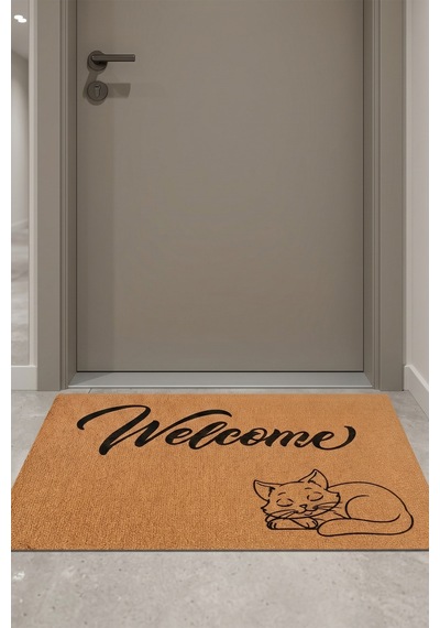 Villadia Home Textile Kapı Önü Paspası Kaymaz Taban Dekoratif Paspas Ev Giriş Antre İç Ve Dış Mekan Paspası 45x70 Cm 15ypycoco
