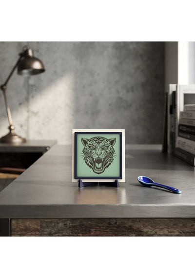 Vahşi Yaşam Temalı Dekoratif Obje, Modern Dekorasyonunuz İçin Çarpıcı Parça 10x10 Cm