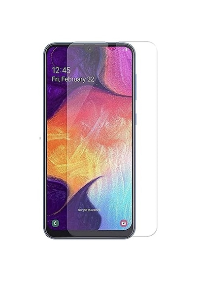 Samsung Galaxy A30 İle Uyumlu Ekran Koruyucu Şeffaf Temperli Kırılmaz Cam Ekran Koruyucu