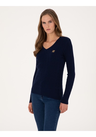 Pierre Cardin Kadın Lacivert Kazak /triko 50317062-vr033 Lacivert