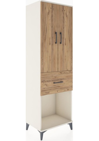 Hyperion Dolap Tek Raflı Tek Çekmeceli Tek Askılı 60x44x195 Aytaşı-çam Aytası