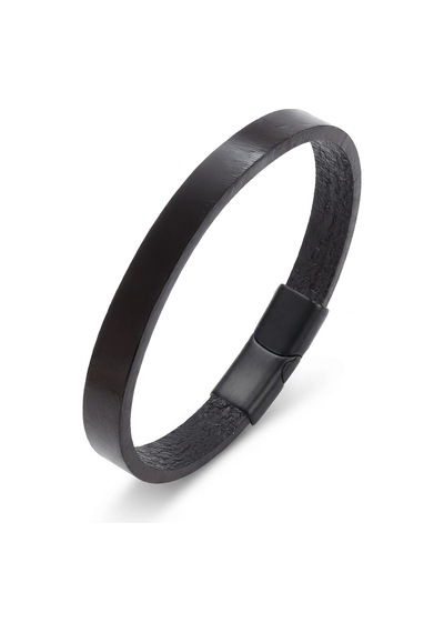 Moncuk Design Siyah Pu Deri Zamak Erkek Bileklik 33513b16d2 Çok Renkli
