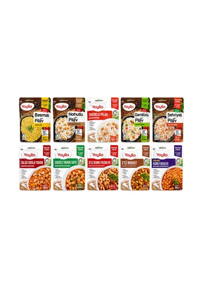 Yemek Hazır 10 Lu Gurme Seti - Pratik Tavuklu Yemekler Ve Pilav Çeşitleri Karma Paket - 870282204