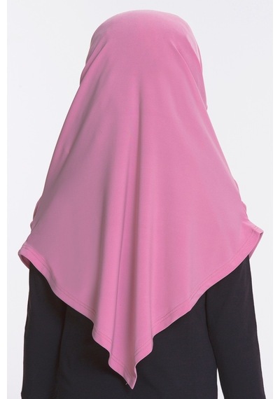 Hürrem Bone Pembe Pratik Hazır Geçmeli Çocuk Tesettür Bone Sandy Kumaş Kendin Pembe