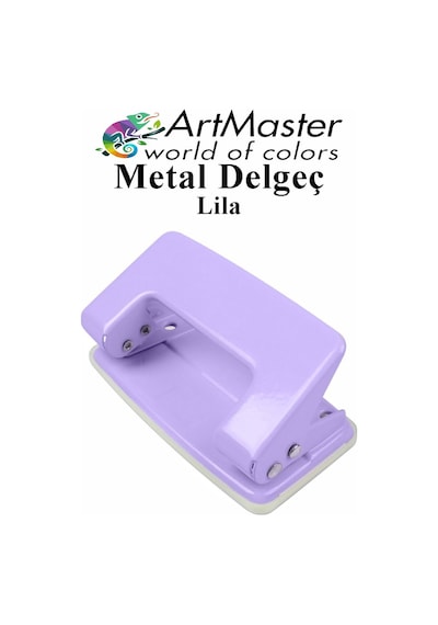 Lila Delgeç Metal 1 Adet 10 Sayfa Enerji Tasaruflu Delegeç Perfaratör Kağıt Delgeci 1 Paket Lila