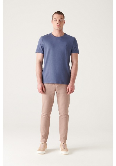 Avva Erkek Indigo Ultrasoft Bisiklet Yaka Düz Standart Fit Normal Kesim Modal T-Shirt B001171 İndigo Avva Erkek Indigo Ultrasoft Bisiklet Yaka Düz Standart Fit Normal Kesim Modal T-Shirt B001171 İndigo
