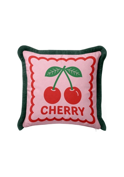 Cherry Temalı Pop Art Retro Saçaklı Yastık Kılıfı-meyve Figürlü Bohem Pembe Püsküllü Kırlent Kılıfı Serin Esinti Halo Cherry Temalı Pop Art Retro Saçaklı Yastık Kılıfı-meyve Figürlü Bohem Pembe Püsküllü Kırlent Kılıfı Serin Esinti Halo