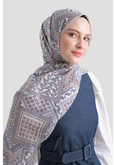 Armine Elegance Pamuk - İpek Şal As464 Vizon