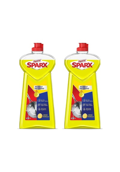 Asperox Sparx Diamond Plus Limon Kokulu Sıvı Bulaşık Deterjanı 1200 Ml 2 Li