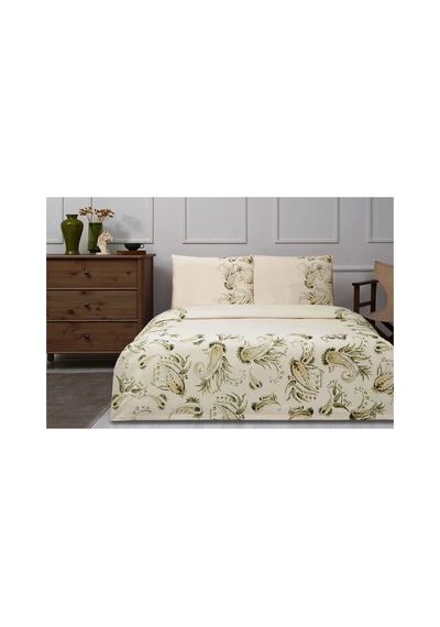 Özdilek Rf-paisley Wind Bej-lastikliçarşaflı Çift Kiş.pike Takımı