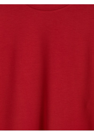 LC Waikiki Lc Waıkıkı Kırmızı Soft Touch Kadın Sweatshirt Tunik