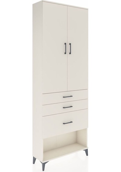 Arges Dolap 3 Raflı 3 Çekmeceli 2 Kapaklı 88x30x243 Aytaşı-aytaşı Aytası