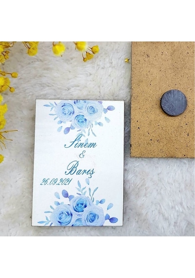 Nikah Hediyelikleri Ahşap Magnet  HDX1(30 Adet)
