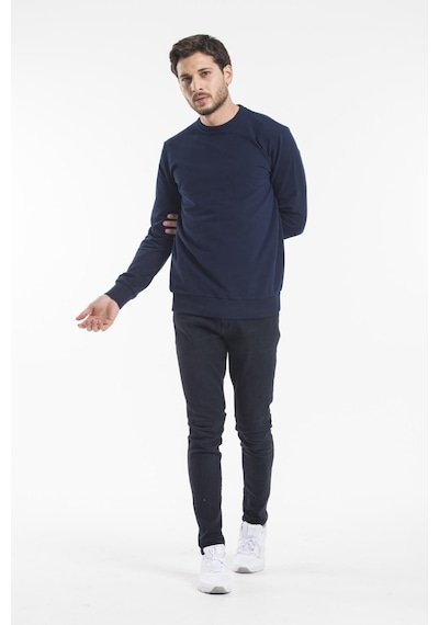 Süperlife Erkek Bisiklet Yaka Regular Fit İnce Sweatshirt Spr 20k30 NAVY
