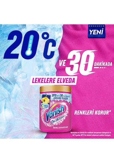 Vanish Oxi Action Renkliler İçin Deterjan ve Leke Çıkarıcı Toz 970 Gr