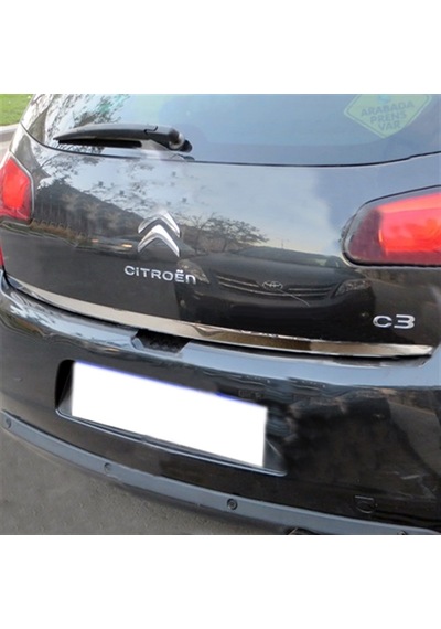Citroen C3 Krom Bagaj Alt Çıta 2009-2016 Paslanmaz Çelik N11.2311