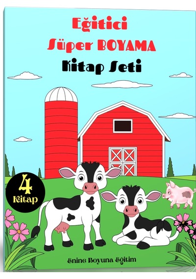 Eğitici Süper Boyama Kitap Seti (4 Kitap)