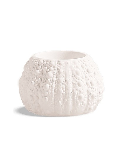 Pasabahce Deniz Kestanesı Porselen Tealight Mumluk Beyaz - 1 Adet