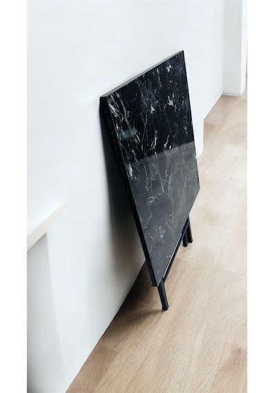 Modern Balkon Bahçe Mutfak Bistro Set Katlanır Masa-sandalye Sarı