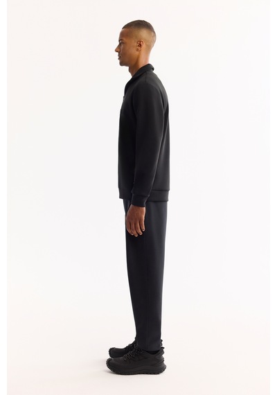 Avva Erkek Siyah Dik Yaka Fermuarlı Soft Touch Baskılı Regular Fit Sweatshirt A52y1281 Avva Erkek Siyah Dik Yaka Fermuarlı Soft Touch Baskılı Regular Fit Sweatshirt A52y1281