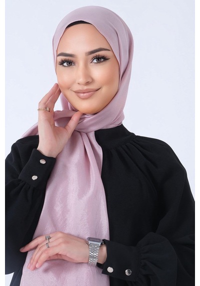 Harem Scarf Brisa Vual Şal - Koyu Pudra Koyu Pudra