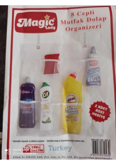8 Cepli Mutfak Dolap Organizeri