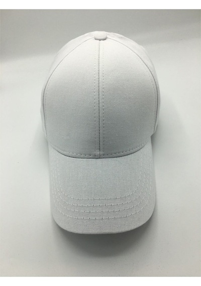 Gonca Şapka Ayarlanabilir Unisex Sport Sade Şapka Beyaz