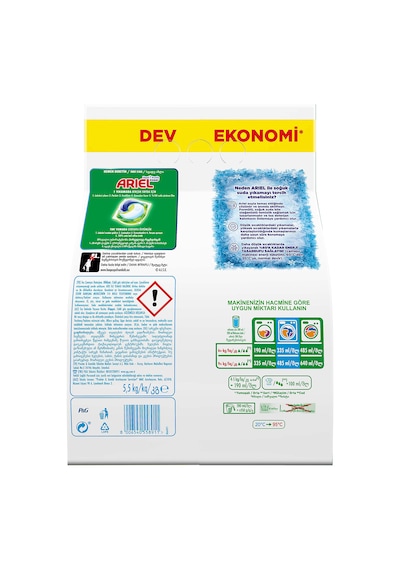 Ariel Oxi Hızlı Çözünme Toz Çamaşır Deterjanı 5500 G