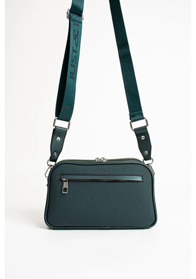 Just Polo Kadın Günlük Kullanıma Uygun Lakoste Ayarlanabilir Askılı Lüks Omuz Çantası Shoulder Bag Koyu Yeşil