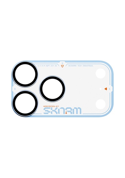 İphone 18 Pro Uyumlu Skinarma Atlas Serisi Ionix Kamera Lens Koruyucu Mavi